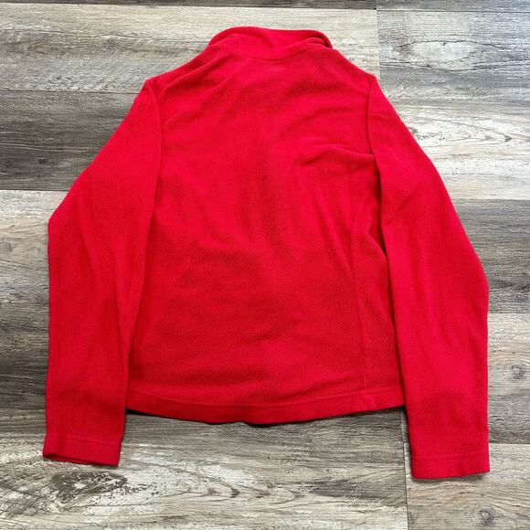 Patagonia Jacket Red Womens L Full Zip Collared Fleece Synchilla Vintage 2000s - Picture 6 of 7